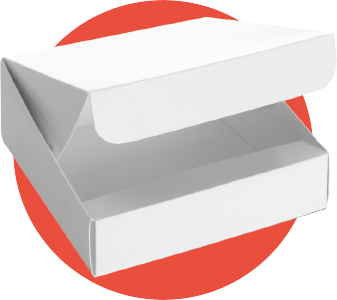 A Wide Opened Box Icon on a Transparent Background